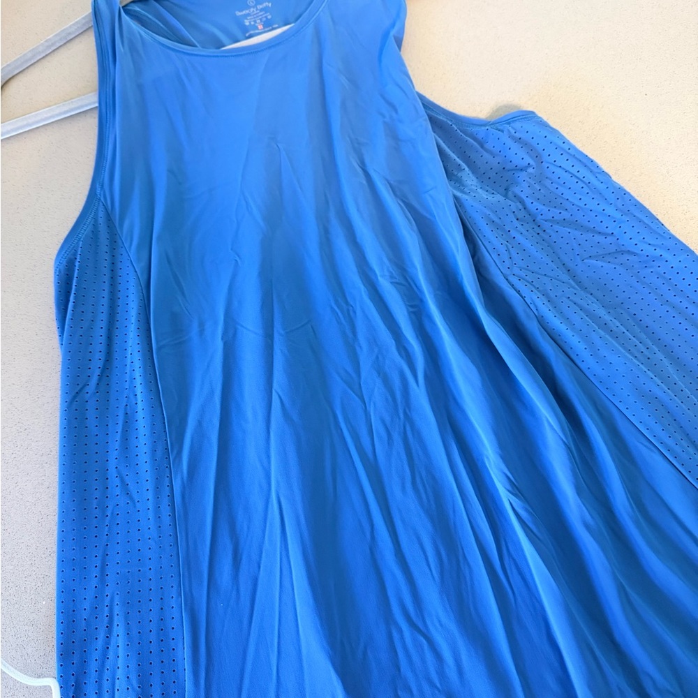 Sweaty Betty Blue high low dress